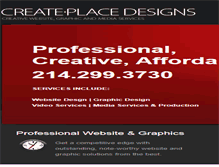 Tablet Screenshot of createplacedesigns.com